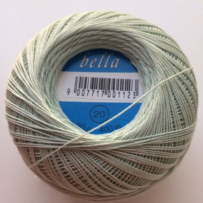 Häkelgarn BELLA 20 100%Bw. 50g Farbe 128 (grün)