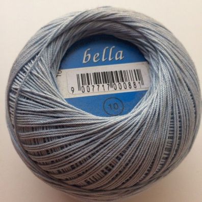 Häkelgarn BELLA 10 100%Bw. 50g Farbe 114 (hellblau)