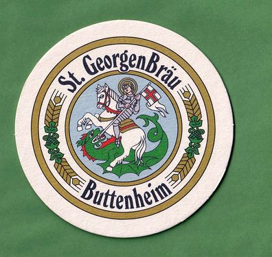 St. Georgen Bräu Buttenheim - ein ungebrauchter Bierdeckel (2)