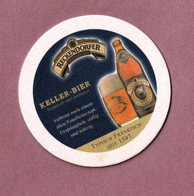 Reckendorfer Keller Bier - ungebrauchter Bierdeckel