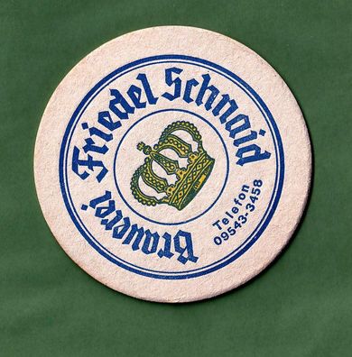 Brauerei Friedel - Schnaid - ungebrauchter Bierdeckel