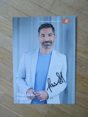 ZDF Fernsehmoderator Marcus Fahn - handsigniertes Autogramm!!!