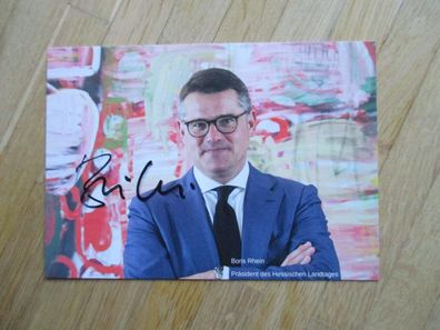 Hessen Minister CDU Boris Rhein - handsigniertes Autogramm!!