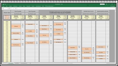 Terminplan digital Software Zeitplaner Terminkalender Nagelstudio Friseur Sonnenbank
