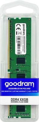 Goodram - Arbeitsspeicher 16GB DDR4 RAM 2666MHz CL19 DIMM SR GR2666D464L19S/16G