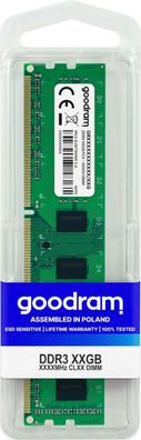 Goodram - Arbeitsspeicher 2GB DRAM DDR3 SR DIMM 1600 MHz CL11 (GR1600D364L11/2G)