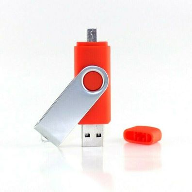 UNIREX OTG USB STICK SWIVEL Rot 32GB mit Mini USB für Android geeignet