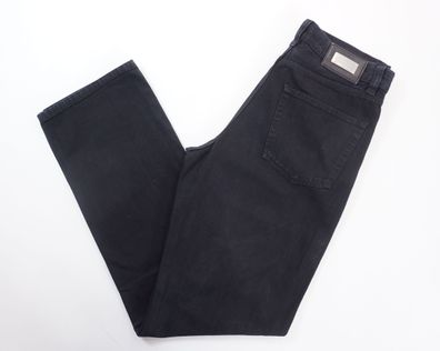 HUGO BOSS Herren Jeans Alabama W32 L34 32/34 schwarz colored gerade Denim F799