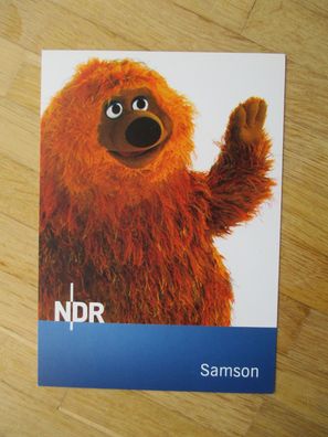 NDR Kultserie Sesamstraße - Samson - rare Autogrammkarte ohne Unterschrift!!!