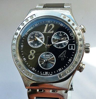 Swatch Irony Ceramic Chronograph Herren Armbanduhr 2000er Jahre