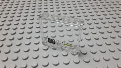 Lego 1 Panel 1x4x3 beklebt Analysis Transparent Klar Nummer 60581pb080 Set 70163