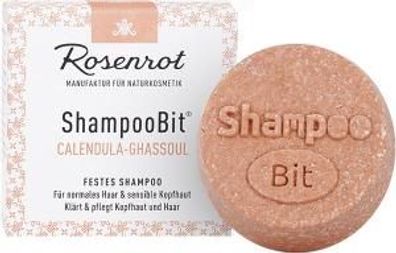 Rosenrot Festes Shampoo Calendula-Ghassoul - 60g