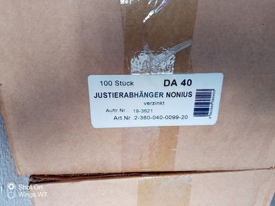 Knauf Nonius-Hänger-Oberteil 100 Stück Nonius Trockenbau CD-Profil Abhänger