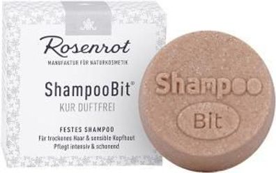 Rosenrot Festes Shampoo Kur duftfrei - 60g