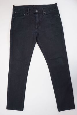 Levis Levi's Jeans Hose 511 W32 L32 32/32 schwarz stonewashed gerade Denim E1398