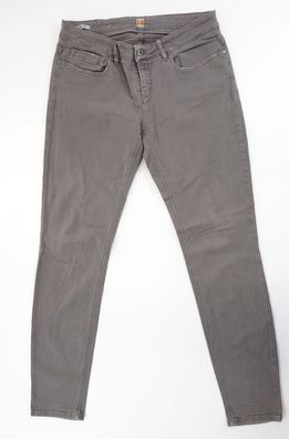 HUGO BOSS ORANGE Lunja Damen Jeans W33 L34 33/34 grau stonewashed Stretch E2902