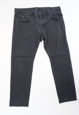 HUGO BOSS Maine Jeans W36 L30 36/30 grau dunkelgrau stonewashed Stretch E2888