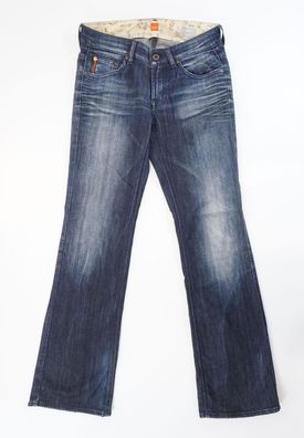 HUGO BOSS ORANGE Ginny Damen Jeans W28 L32 28/32 blau dunkelblau Bootcut E2843