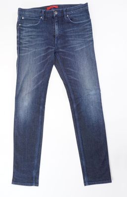 HUGO BOSS RED 734 Jeans W32 L34 32/34 blau dunkelblau dark denim Stretch E3083