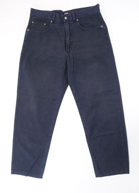 HUGO BOSS Arkansas Herren Jeans W33 L28 33/28 blau dunkelblau Gabardine E3072