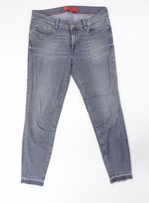 HUGO BOSS RED Gilljana Damen Jeans W28 L32 28/32 grau dunkelgrau Stretch E3058