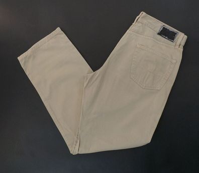 HUGO BOSS Jeans Hose Arkansas W35 L32 35/32 beige Gerade Gabardine E3259