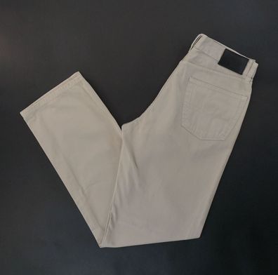 HUGO BOSS Jeans Hose Arkansas W32 L32 32/32 beige Gerade Gabardine E3227
