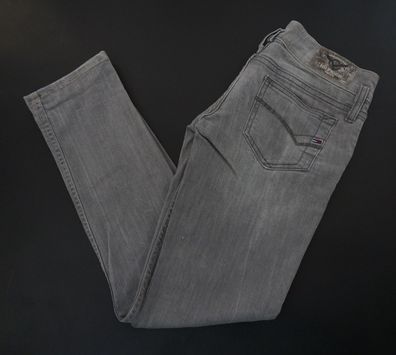 Tommy Hilfiger Damen Jeans Nevada W26 L30 26/30 grau dunkelgrau Stretch E3300