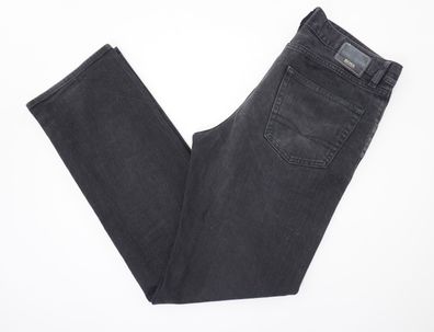 HUGO BOSS Jeans Arkansas W34 L34 34/34 schwarz stonewashed Gerade Denim E3388