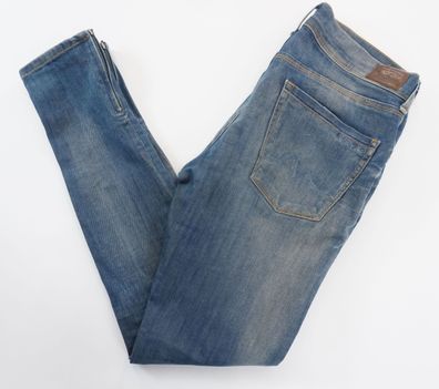 Pepe Damen Jeans W31 L30 31/30 blau mittelblau stonewashed Tapered Denim E3949