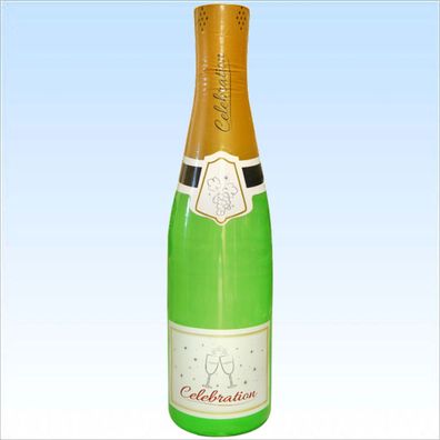 Champagner Flasche 1,80 m große Champagnerflasche aufblasbar Magnum Sektflasche