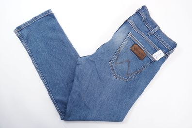 Wrangler Greensboro Herren Jeans W34 L30 34/30 blau stonewash gerade Denim E4282