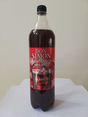 DON SIMON Tinto de verano (mit 4 % alkohol) Zitronengeschmack 1,5 L Flasche