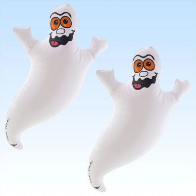 2 aufblasbare Geister 43cm aufblasbarer Geist Gespenst Halloween Deko Grusel