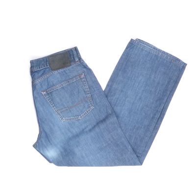 HUGO BOSS Jeans Hose Texas W34 L28 blau stonewashed 34/28 Straight JA6777