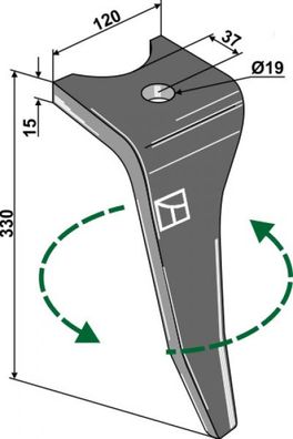 Amazone Kreiseleggenzinken, linke Ausführung RH-AMA-10L (Maschinentyp KG) Typ SUPER