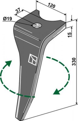 Amazone Kreiseleggenzinken, rechte Ausführung RH-AMA-10R (Maschinentyp KG) Typ: SUPE