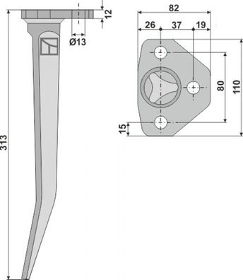 Amazone Rütteleggenzinken RH44V