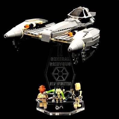 Display Stand Acrylglas Standfuss für LEGO 8095 General Grievous Starfighter