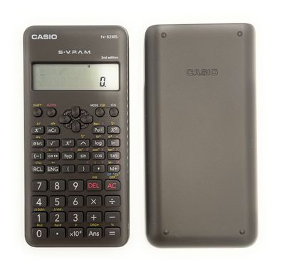 Casio FX-82MS-2 Wissenschaftlicher Taschenrechner Schulrechner Rechner grau NEU