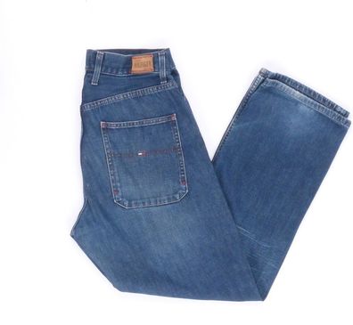 Tommy Hilfiger Jeans Hose W32 L30 blau stonewashed 32/30 Straight B3981