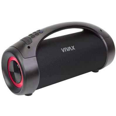 VIVAX BS-210 Tragbarer Bluetooth-Lautsprecher (50W-RMS, USB, FM, MP3, IPX5, schw