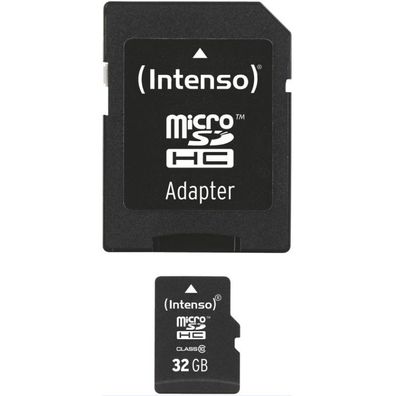 Intenso High Speed 32GB Micro SDHC SD Karte Class 10 inkl. Adapter