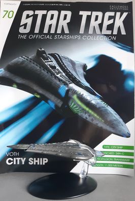 STAR TREK Official Starships Magazine #70 Voth City Ship Kriegsschiff Eaglemoss engl.