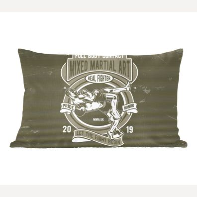 Zierkissen - Sofakissen - Dekokissen - 50x30 cm - Mancave - Sport - Kampfsport - Vint