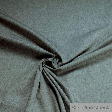 Stoff Recycelt Baumwolle Recycelt Polyester Rips grau meliert