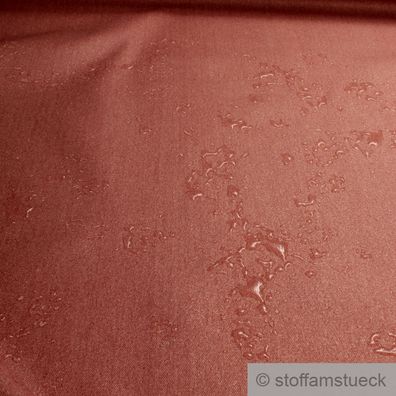 Stoff Baumwolle Polyester Rips terracotta Polsterstoff wasserabweisend