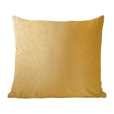 Zierkissen - Sofakissen - Dekokissen - 60x60 cm - Gold - Metall