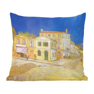 Zierkissen - Sofakissen - Dekokissen - 40x40 cm - Das gelbe Haus - Vincent van Gogh