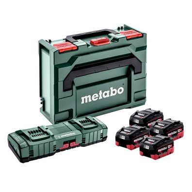 Metabo Basic-Set 4x LIHD 10Ah + ASC 145 DUO + metabox 145 CAS System Mafell